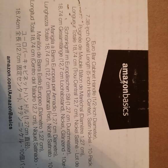 Euro Bar Cabinet Pulls Satin Nickel 20 piece - Picture 8 of 8